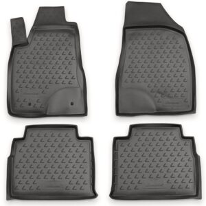 Novline Σετ Μπροστινά και Πίσω Πατάκια 4τμχ Τύπου Σκαφάκι 2003-2009 Γκρι Κωδικός: NLC.29.09.211