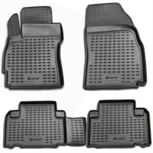 Novline Σετ Μπροστινά και Πίσω Πατάκια 4τμχ Τύπου Σκαφάκι για Mazda 5 2005-2010 Γκρι Κωδικός: NLC.33.10.211