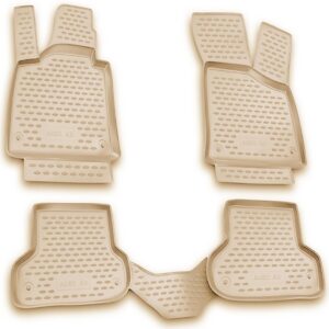 Novline Σετ Μπροστινά και Πίσω Πατάκια 4τμχ Τύπου Σκαφάκι για Audi A3 2003-2014 Μπεζ Κωδικός: NLC.04.10.212