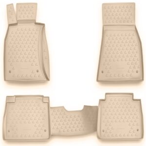 Novline Σετ Μπροστινά και Πίσω Πατάκια 4τμχ Τύπου Σκαφάκι για Lexus LS Μπεζ Κωδικός: NLC.29.11.212K