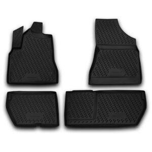 Novline Σετ Μπροστινά και Πίσω Πατάκια 4τμχ Τύπου Σκαφάκι για Peugeot Partner Tepee Μαύρα Κωδικός: CARPGT00021