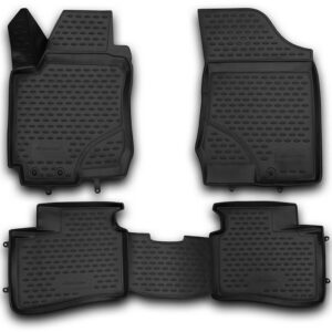 Novline Σετ Μπροστινά και Πίσω Πατάκια 4τμχ Τύπου Σκαφάκι για Hyundai i30 2007 Μαύρα Κωδικός: NLC.20.28.210H