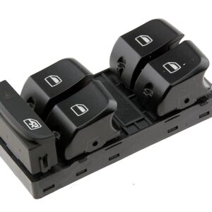 NTY Διακόπτης Παραθύρων Αυτοκινήτου για Audi A4 / A5 / Q5 10pin Μαύρο Κωδικός: EWS-AU-045