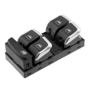 NTY Διακόπτης Παραθύρων Αυτοκινήτου για Audi A1 2014+ / Q3 2011+ Μαύρο Κωδικός: EWS-AU-046