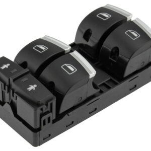 NTY Διακόπτης Παραθύρων Αυτοκινήτου για Audi Q7 2006+ 10pin Μαύρο Κωδικός: EWS-AU-066