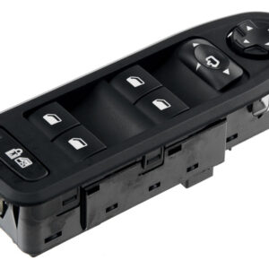 NTY Διακόπτης Παραθύρων Αυτοκινήτου για Citroen C5 / Peugeot 308 2008+ 6pin Μαύρο Κωδικός: EWS-PE-018