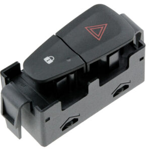 NTY Διακόπτης Αλάρμ Αυτοκινήτου για Dacia Dokker / Lodgy / Sandero Renault Fluence / Megane / Scenic 6pin Μαύρο Κωδικός: EWS-RE-030