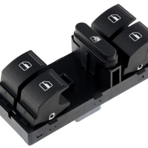 NTY Διακόπτης Παραθύρων Αυτοκινήτου για Skoda Fabia / Octavia Μαύρο Κωδικός: EWS-SK-010