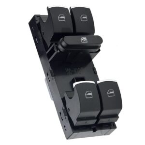 NTY Διακόπτης Παραθύρων Αυτοκινήτου για Volkswagen Golf / Passat / Eos / Tiguan / Touareg 10pin Κωδικός: EWS-VW-001