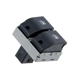 NTY Διακόπτης Παραθύρων Αυτοκινήτου για Seat Ibiza / Cordoba 2002-2009 - Fox 2003-2014 - Polo 2001-2012 Μαύρο Κωδικός: EWS-VW-070