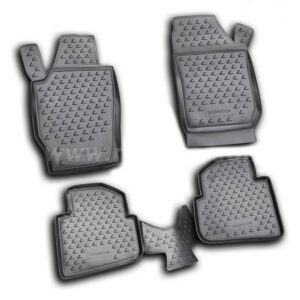 Novline Σετ Μπροστινά και Πίσω Πατάκια 4τμχ Τύπου Σκαφάκι για Skoda Roomster 2006 Μαύρα Κωδικός: NLC.45.07.210K