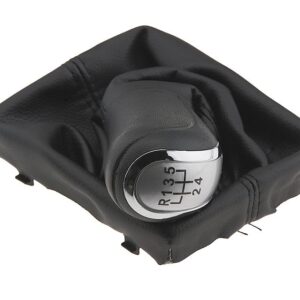 NTY Πόμολο 5 Ταχυτήτων για Audi A4 / A5 / A6 / Q5 AUDI A4 2007/A5 2007/A6 2004/Q5 2008 Μαύρο Κωδικός: GZB-AU-007