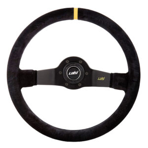 Luisi Τιμόνι Αυτοκινήτου Jet Δερμάτινο με Διάμετρο 35cm Κίτρινο/Μαύρο Κωδικός: 41092/01