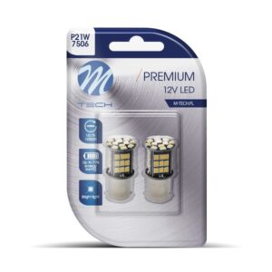 M-Tech Λάμπες Αυτοκινήτου & Μοτοσυκλέτας P21W-BA15S-1156 Canbus LED 12V 6W 2τμχ