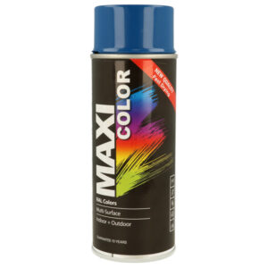 Maxicolor Σπρέι Αστάρι Υψηλής Θερμοκρασίας με Γυαλιστερό Εφέ Μπλε Μπλέ Γνήσιο Γυαλιστερό RAL 5010 400ml