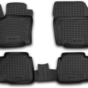 Novline Σετ Μπροστινά και Πίσω Πατάκια 4τμχ Τύπου Σκαφάκι για Ford Mondeo 2007 Μαύρα Κωδικός: NLC.16.44.210K