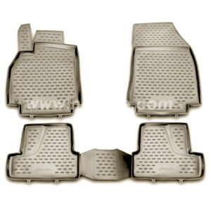 Novline Σετ Μπροστινά και Πίσω Πατάκια 4τμχ Τύπου Σκαφάκι για Renault Megane Μπεζ Κωδικός: NLC.41.16.212KH