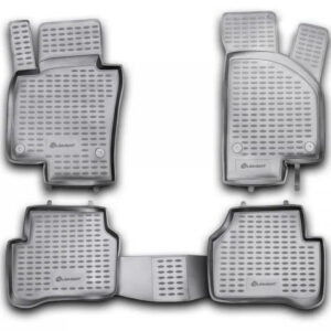 Novline Σετ Μπροστινά και Πίσω Πατάκια 4τμχ Τύπου Σκαφάκι για Volkswagen Touareg 2010-2018 Μαύρα Κωδικός: NLC.51.31.210KH