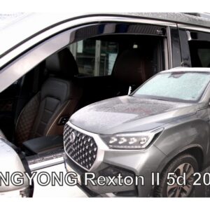 Heko Σετ Ανεμοθραύστες Αυτοκινήτου Μπροστινοί και Πίσω Σκούρο Φιμέ για Ssangyong Rexton II 2017 5D 4τμχ Κωδικός: 28917