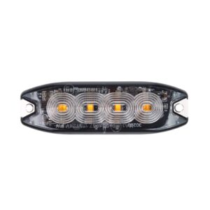 AMiO Μπάρα Σήμανσης Αυτοκινήτου LED 12 / 24V Αδιάβροχη 9cm με Πορτοκαλί Φωτισμό Κωδικός: 02298