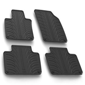 Lampa Σετ Μπροστινά και Πίσω Πατάκια 4τμχ Τύπου Σκαφάκι για Volvo XC 90 2015 Μαύρα Κωδικός: L2448.8