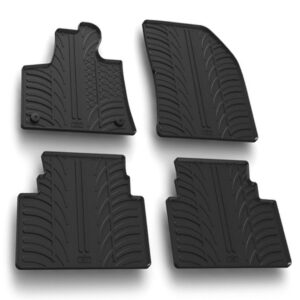 Lampa Σετ Μπροστινά και Πίσω Πατάκια 4τμχ Τύπου Σκαφάκι για Citroen C5 Aircross Μαύρα Κωδικός: L2453.2