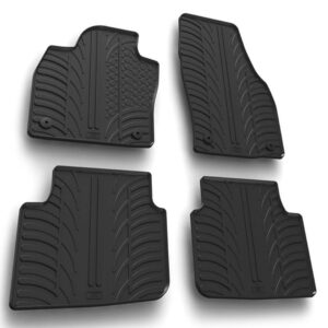 Lampa Σετ Μπροστινά και Πίσω Πατάκια 4τμχ Τύπου Σκαφάκι για Skoda Scala 2019 Μαύρα Κωδικός: L2453.6