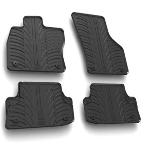 Lampa Σετ Μπροστινά και Πίσω Πατάκια 4τμχ Τύπου Σκαφάκι για Audi A3 2012 Μαύρα Κωδικός: L2458.0