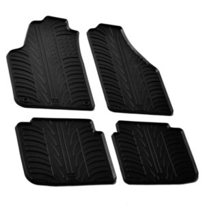 Lampa Σετ Μπροστινά και Πίσω Πατάκια 4τμχ Τύπου Σκαφάκι για Fiat Idea 2012+ Μαύρα Κωδικός: L2461.2