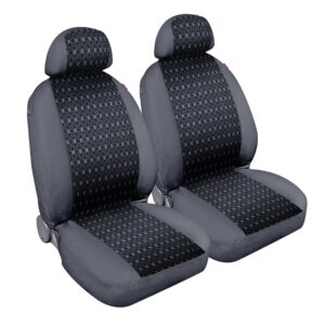 Lampa Μπροστινά Καλύμματα Αυτοκινήτου 2τμχ Πολυεστερικά Square Γκρι