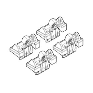 Nordrive Πόδια για Μπάρες Οροφής Volkswagen Fox 05-09 4τμχ Κωδικός: N21054