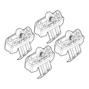 Nordrive Πόδια για Μπάρες Οροφής Kit Άκρα-Πόδια για Μπάρες Skoda Rapid Spaceback 2013 4τμχ 4τμχ Κωδικός: N21182