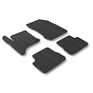 LAMPA - ΠΑΤΑΚΙΑ ΑΥΤΟΚΙΝΗΤΟΥ ΑΠΟ ΛΑΣΤΙΧΟ ΓΙΑ PEUGEOT 208 5D 09/2023+ / OPEL CORSA F 5D 07/2023+ (AYTOMATO/HYBRID) ΣΕ ΜΑΥΡΟ ΧΡΩΜΑ ME ΚΟΥΜΠΩΜΑΤΑ - 4 ΤΕΜ.